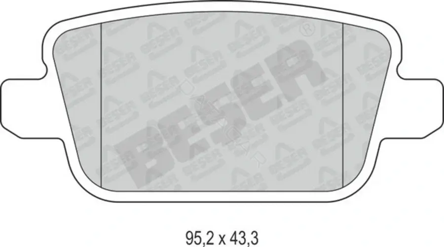 Тормозные колодки BESER 4157