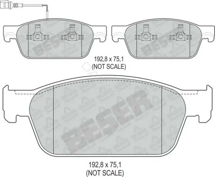Тормозные колодки BESER 4162