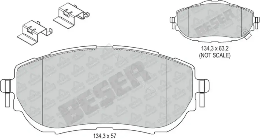 Тормозные колодки BESER 4176