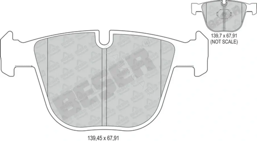 Тормозные колодки BESER 4179
