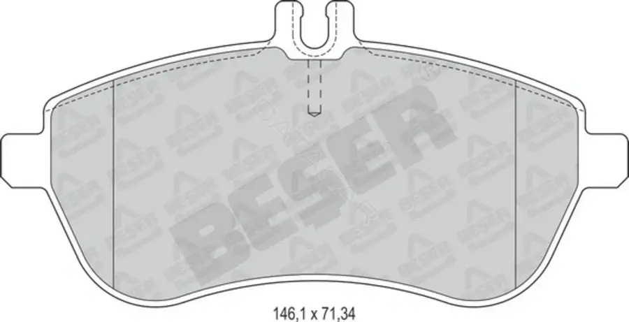Тормозные колодки BESER 4248