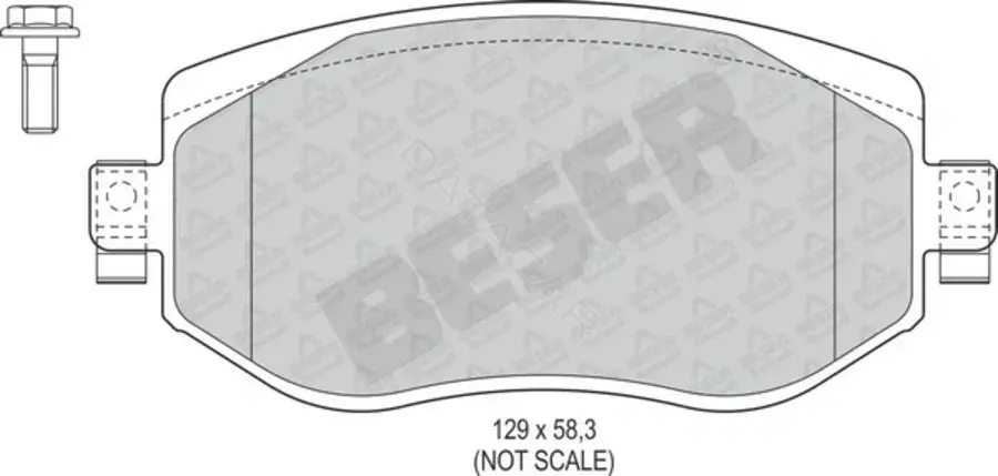Тормозные колодки BESER 4280