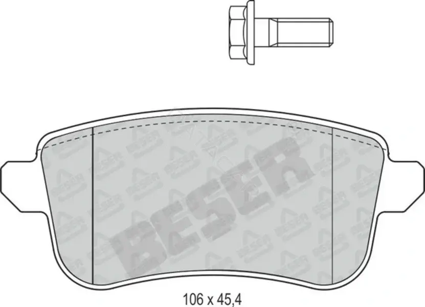 Тормозные колодки BESER 4287