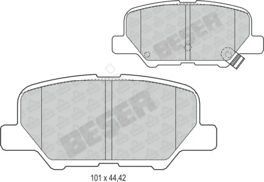 Тормозные колодки BESER 4316