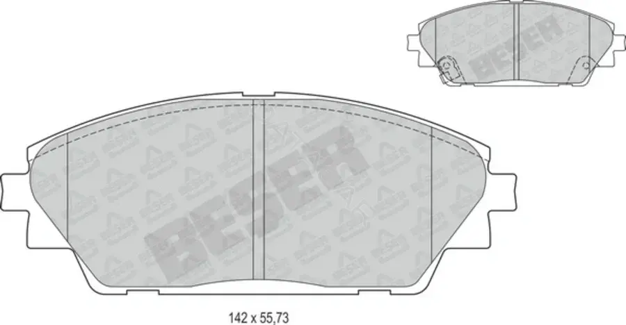Тормозные колодки BESER 4317