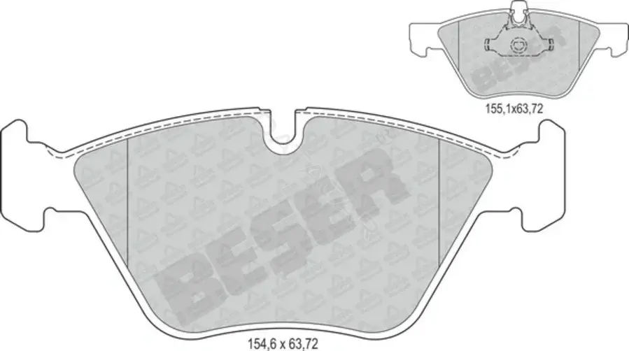 Тормозные колодки BESER 4346