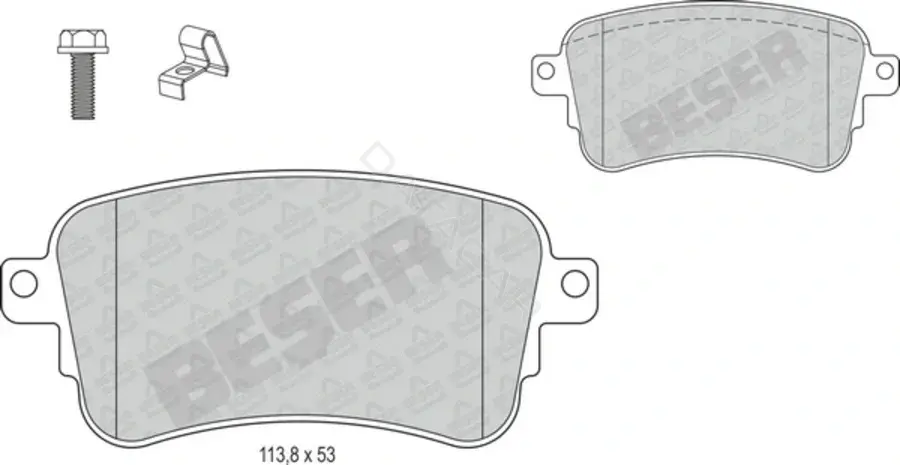 Тормозные колодки BESER 4370