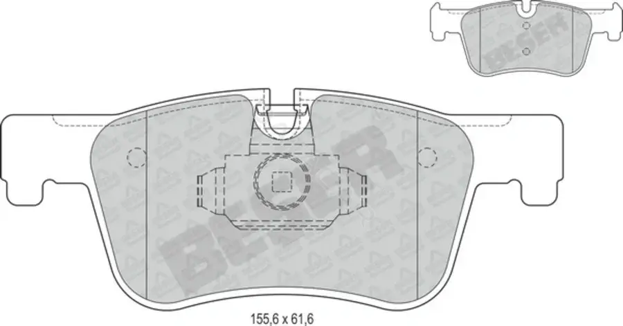 Тормозные колодки BESER 4381