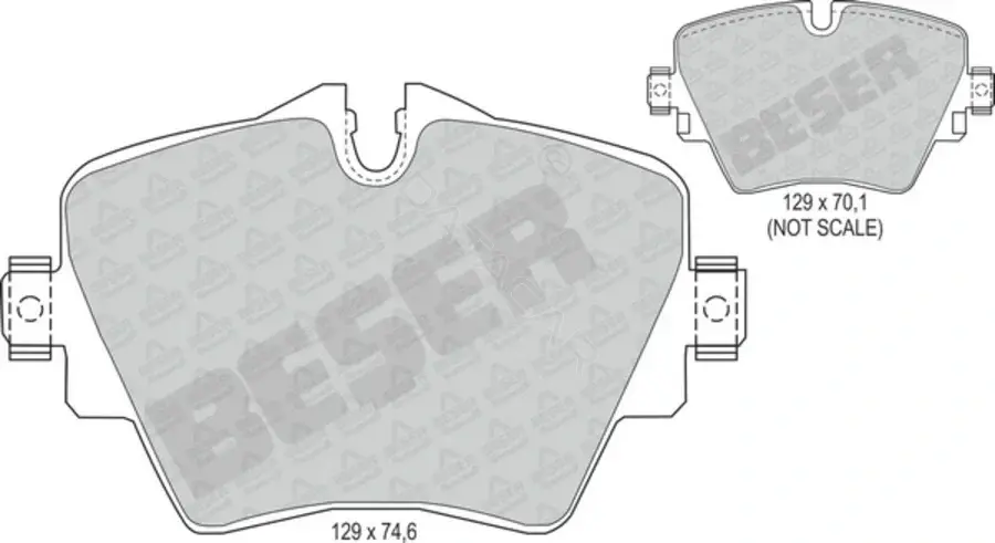 Тормозные колодки BESER 4392