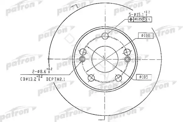 Тормозные диски PATRON PBD1036