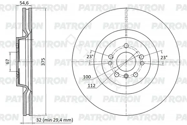 Тормозные диски PATRON PBD1113