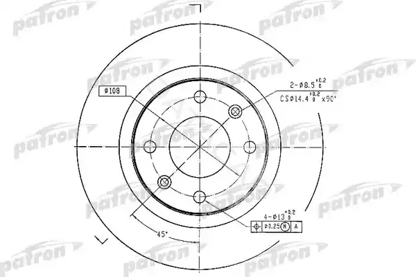 Тормозные диски PATRON PBD1220