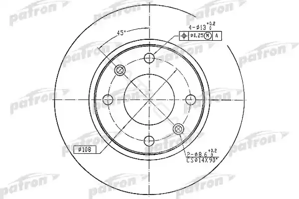Тормозные диски PATRON PBD1221