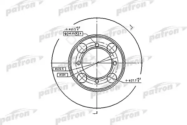Тормозные диски PATRON PBD1428