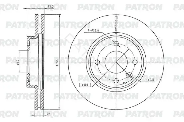 Тормозные диски PATRON PBD1433