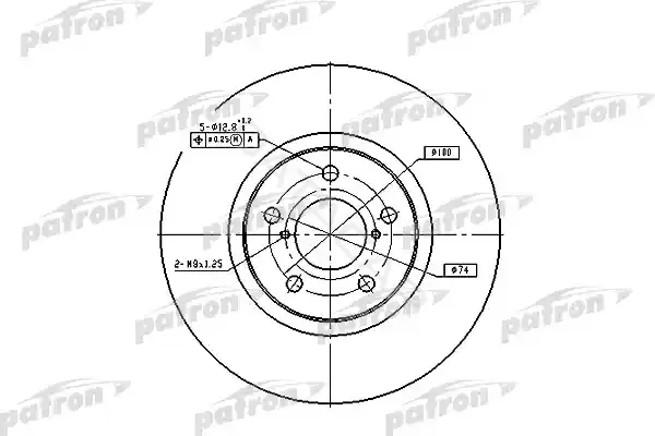Тормозные диски PATRON PBD1437