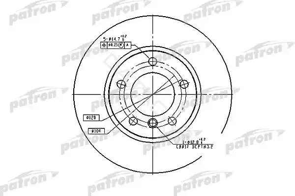 Тормозные диски PATRON PBD1537
