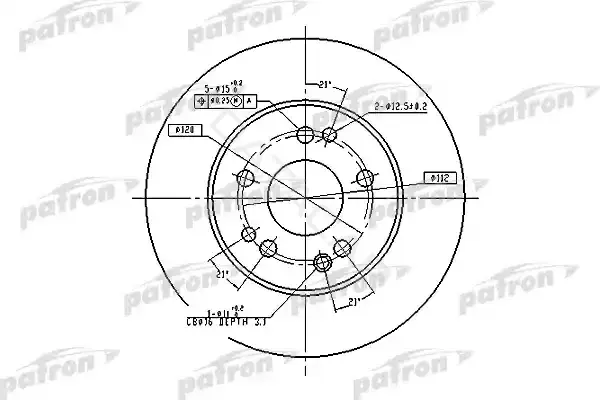 Тормозные диски PATRON PBD1581