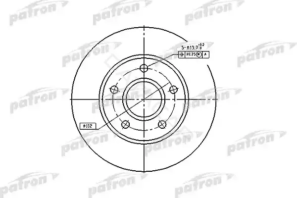 Тормозные диски PATRON PBD1647