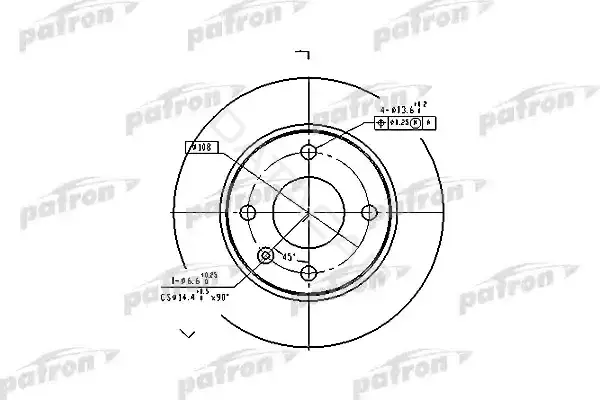 Тормозные диски PATRON PBD1649