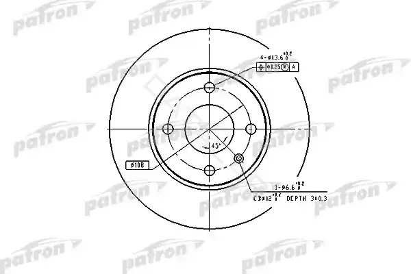 Тормозные диски PATRON PBD1655