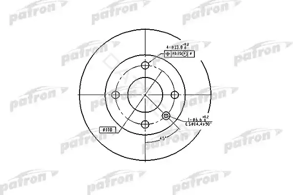 Тормозные диски PATRON PBD1658