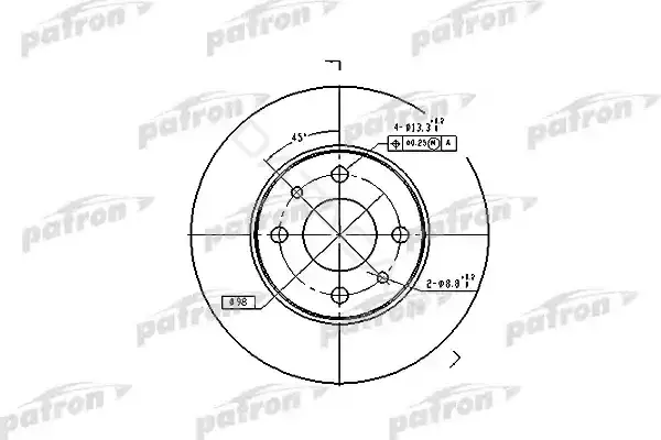 Тормозные диски PATRON PBD1745