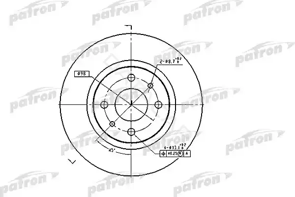 Тормозные диски PATRON PBD1747