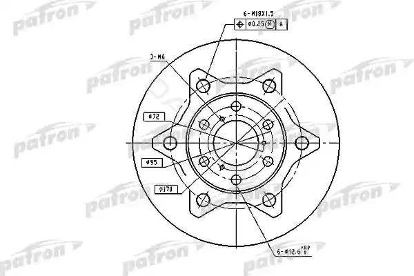 Тормозные диски PATRON PBD1758