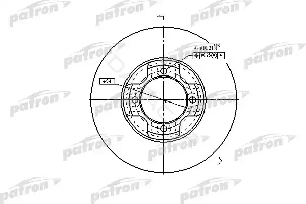 Тормозные диски PATRON PBD1964