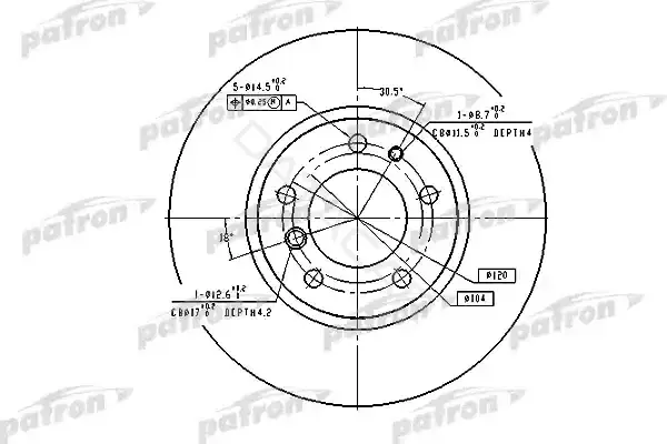 Тормозные диски PATRON PBD2555