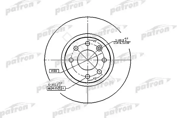 Тормозные диски PATRON PBD2564