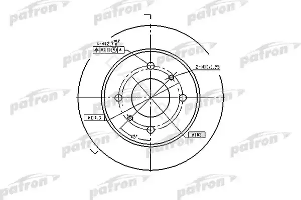 Тормозные диски PATRON PBD2592