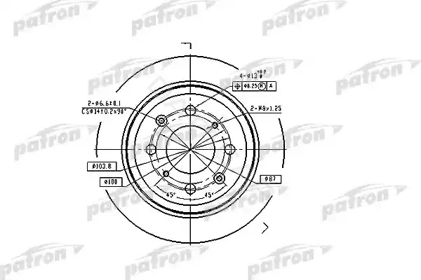 Тормозные диски PATRON PBD2646