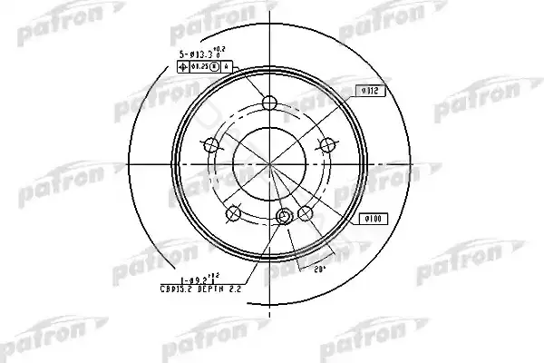 Тормозные диски PATRON PBD2653