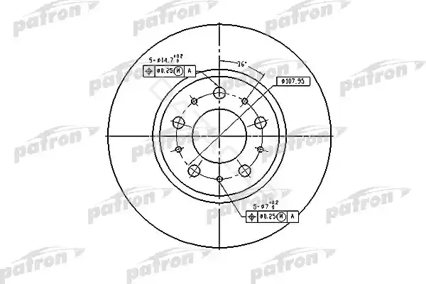 Тормозные диски PATRON PBD2671