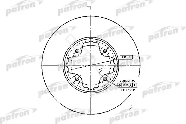 Тормозные диски PATRON PBD2679