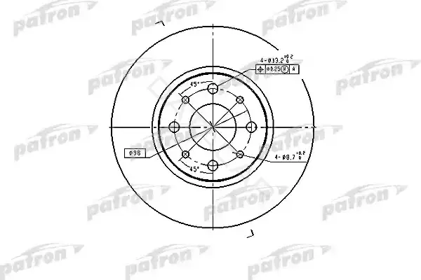 Тормозные диски PATRON PBD2686