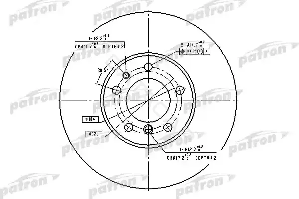 Тормозные диски PATRON PBD2687