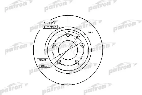 Тормозные диски PATRON PBD2705