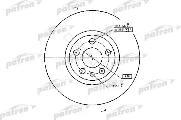 Тормозные диски PATRON PBD2716