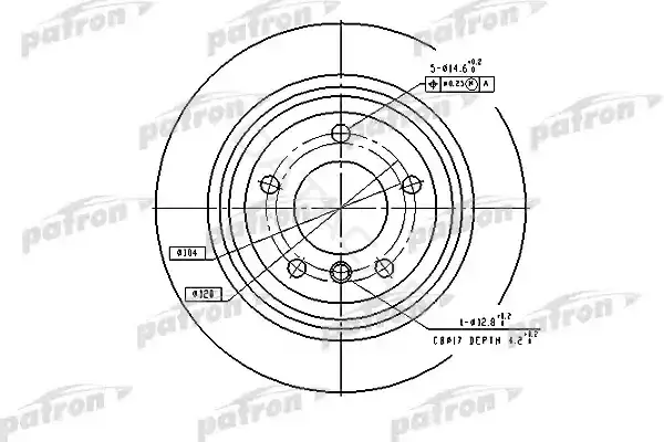 Тормозные диски PATRON PBD2768