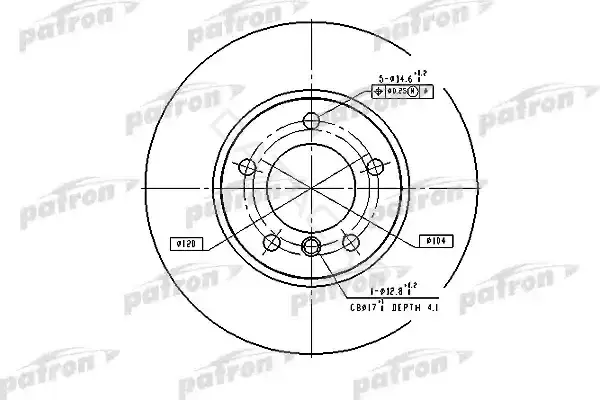 Тормозные диски PATRON PBD2769