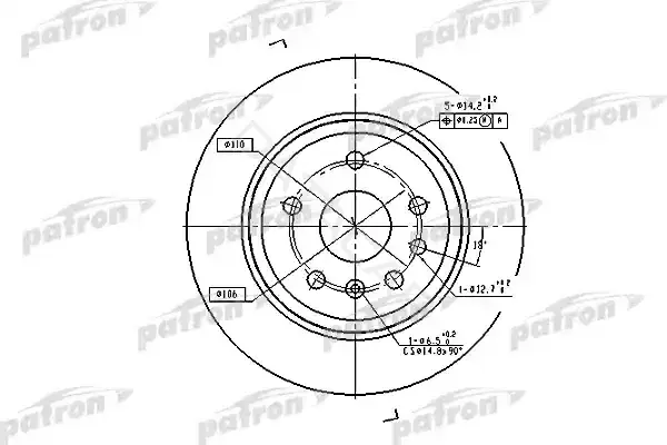 Тормозные диски PATRON PBD2773