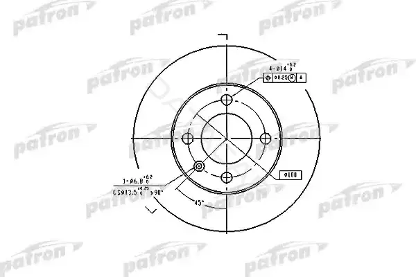 Тормозные диски PATRON PBD2780