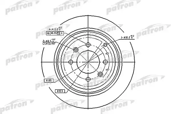 Тормозные диски PATRON PBD2781