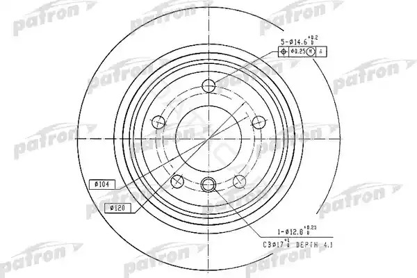 Тормозные диски PATRON PBD2783