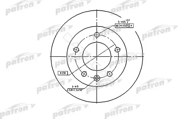 Тормозные диски PATRON PBD2790