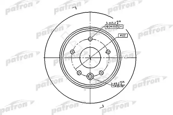 Тормозные диски PATRON PBD2794
