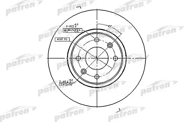 Тормозные диски PATRON PBD2796